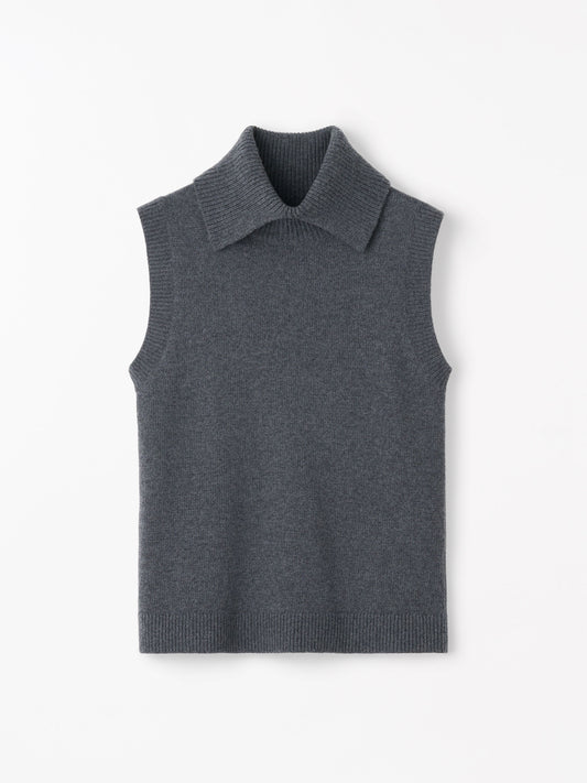 Tiger of Sweden | Gilet en laine et cachemire 'Sonnet' | Gris