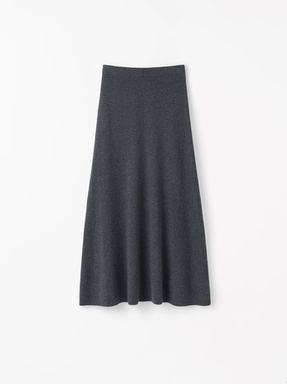 Tiger of Sweden | Jupe midi en laine et cachemire 'Zaya' | Gris