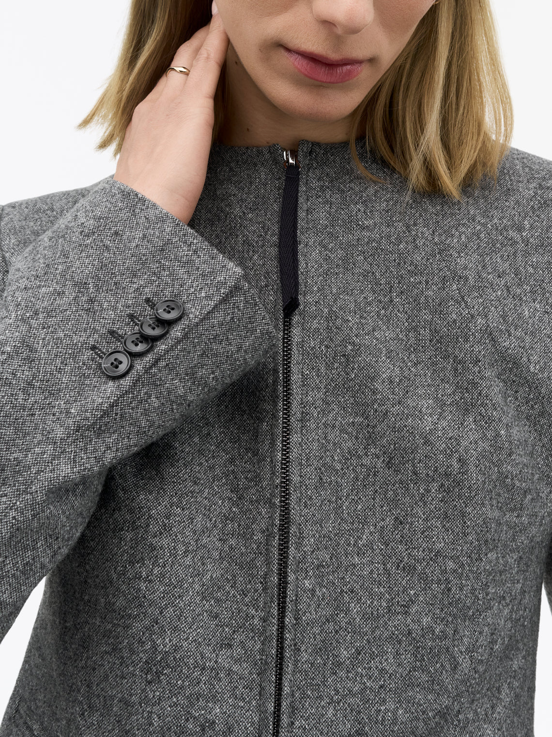 Tiger of Sweden | Veste en laine brossée 'Elisa' | Grise