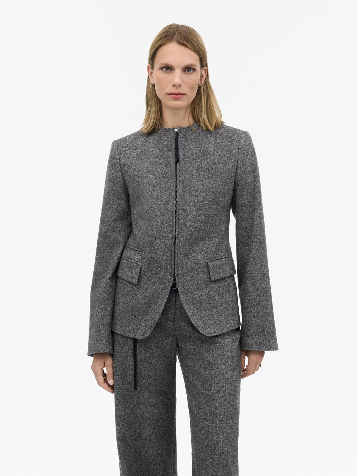Tiger of Sweden | Veste en laine brossée 'Elisa' | Grise