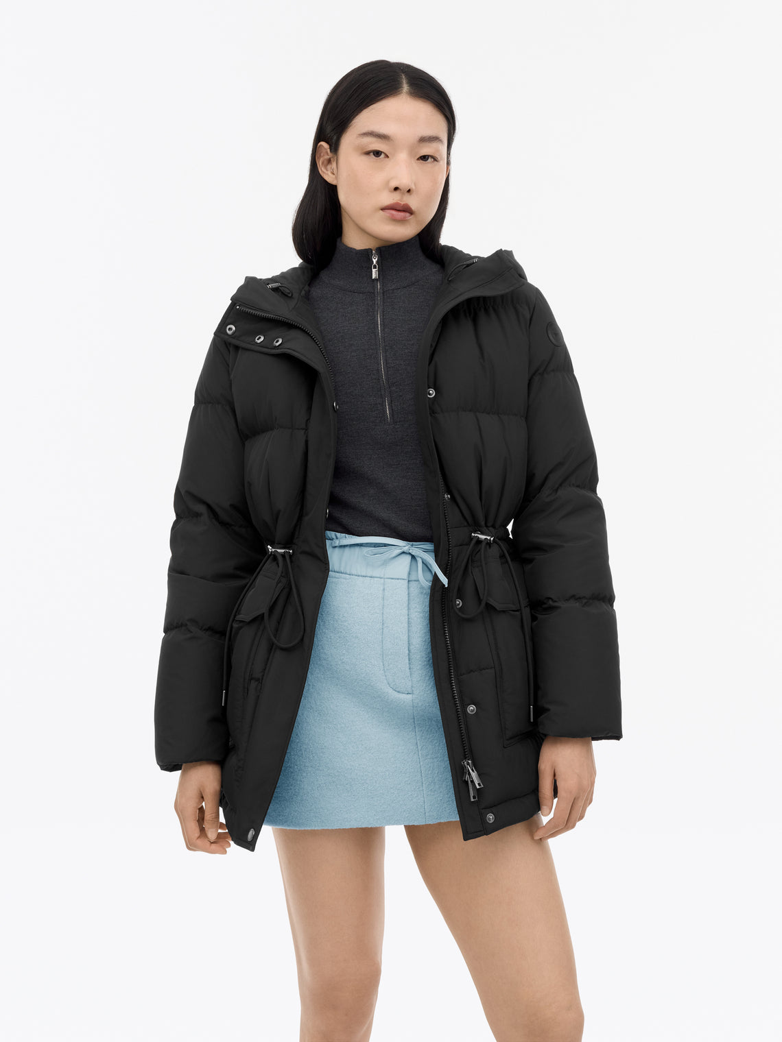 Tiger of Sweden | Manteau matelassé mi-long 'Cory' | Noir