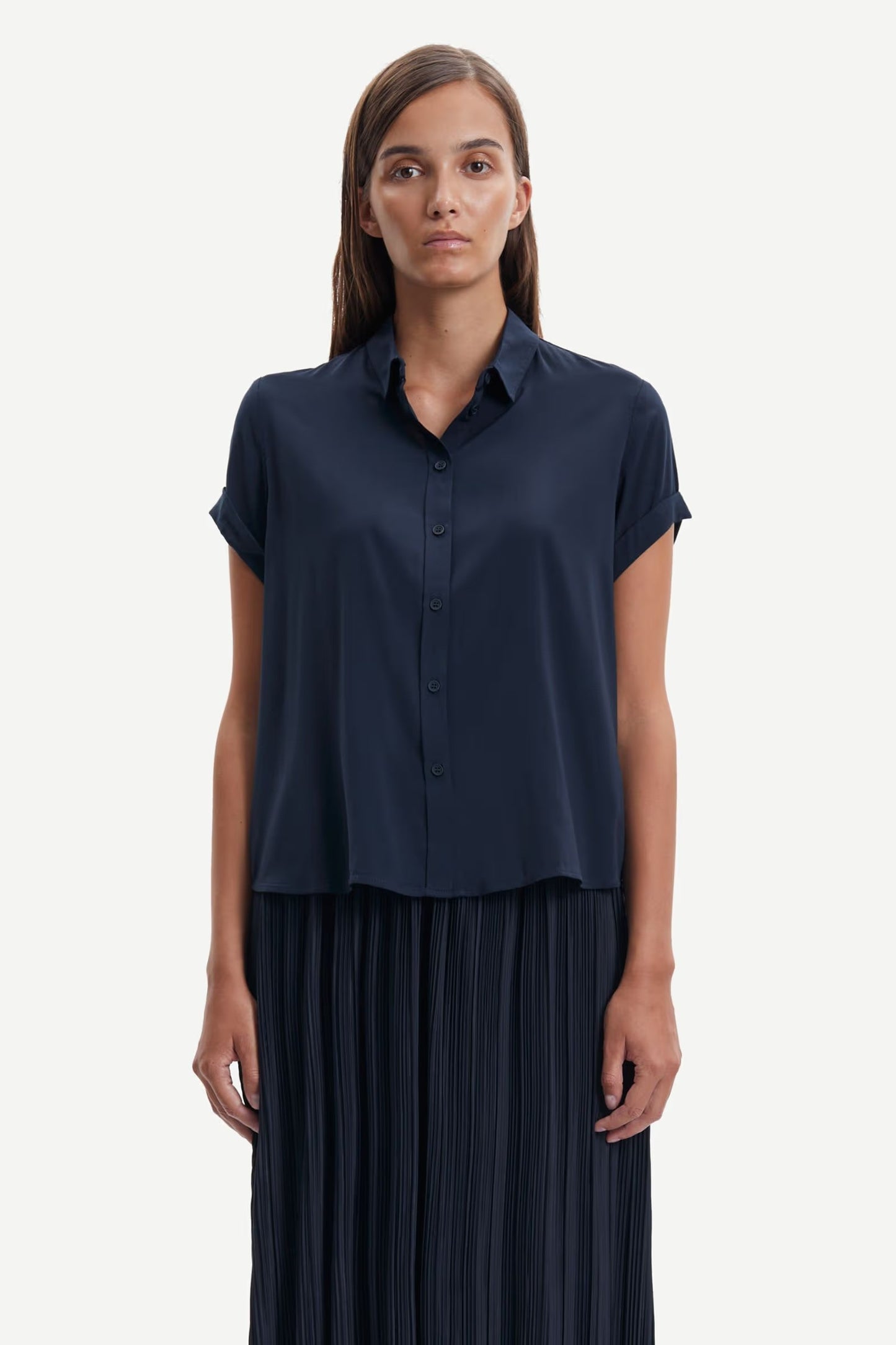 SAMSØE | Chemise "MAJAN" - Bleu nuit