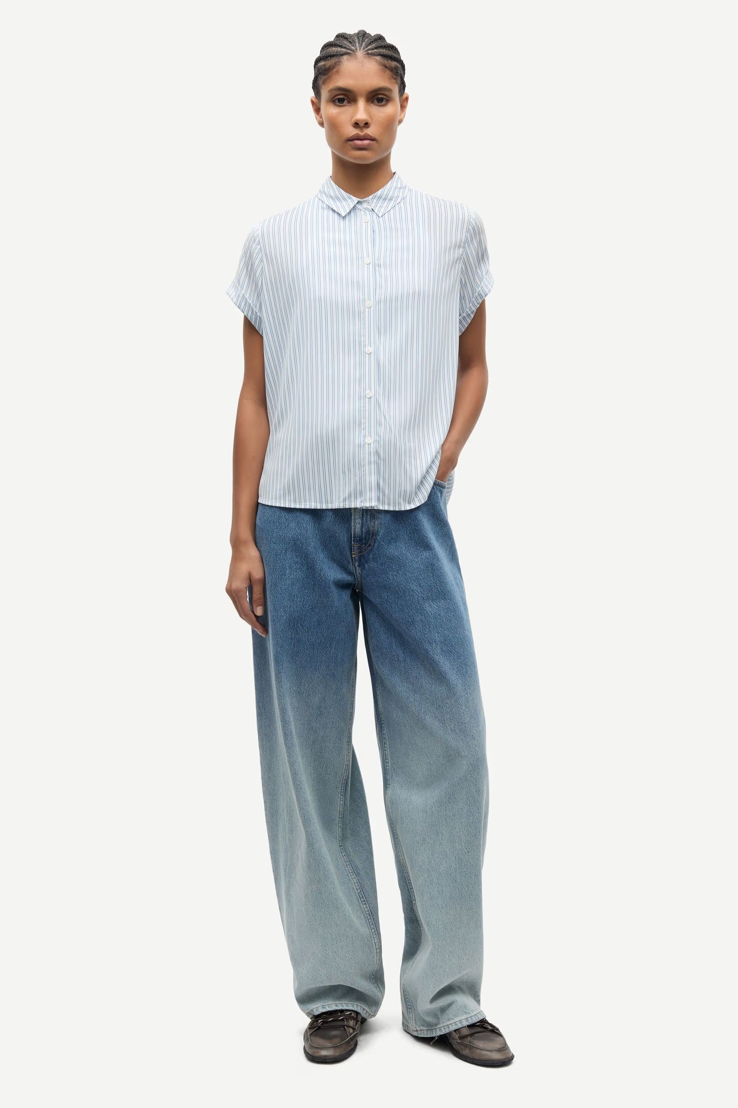 SAMSØE | Blouse "MAJAN" - Gris rayé