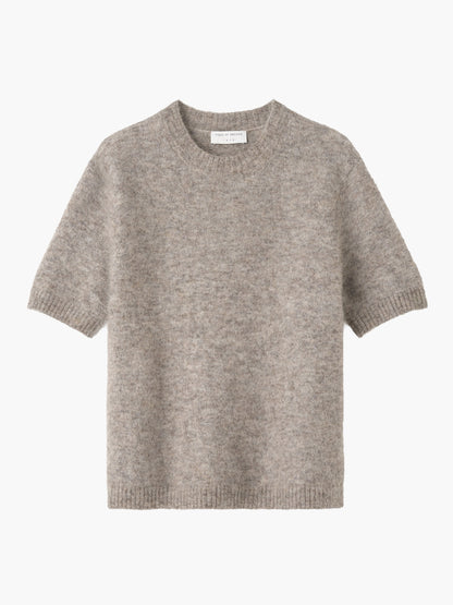 Tiger of Sweden | T-Shirt en laine et mohair 'May' | Gris Beige