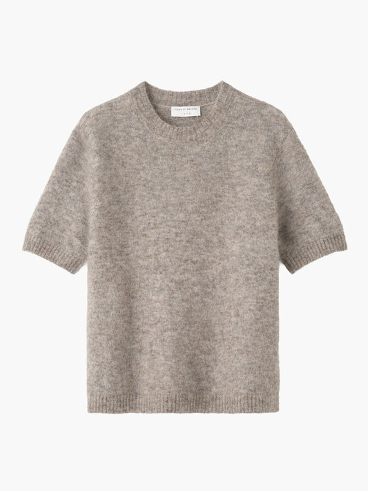Tiger of Sweden | T-Shirt en laine et mohair 'May' | Gris Beige