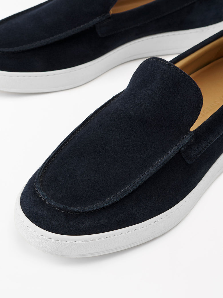 Tiger of Sweden | Mocassins en daim ''Remis'' - Bleu marin