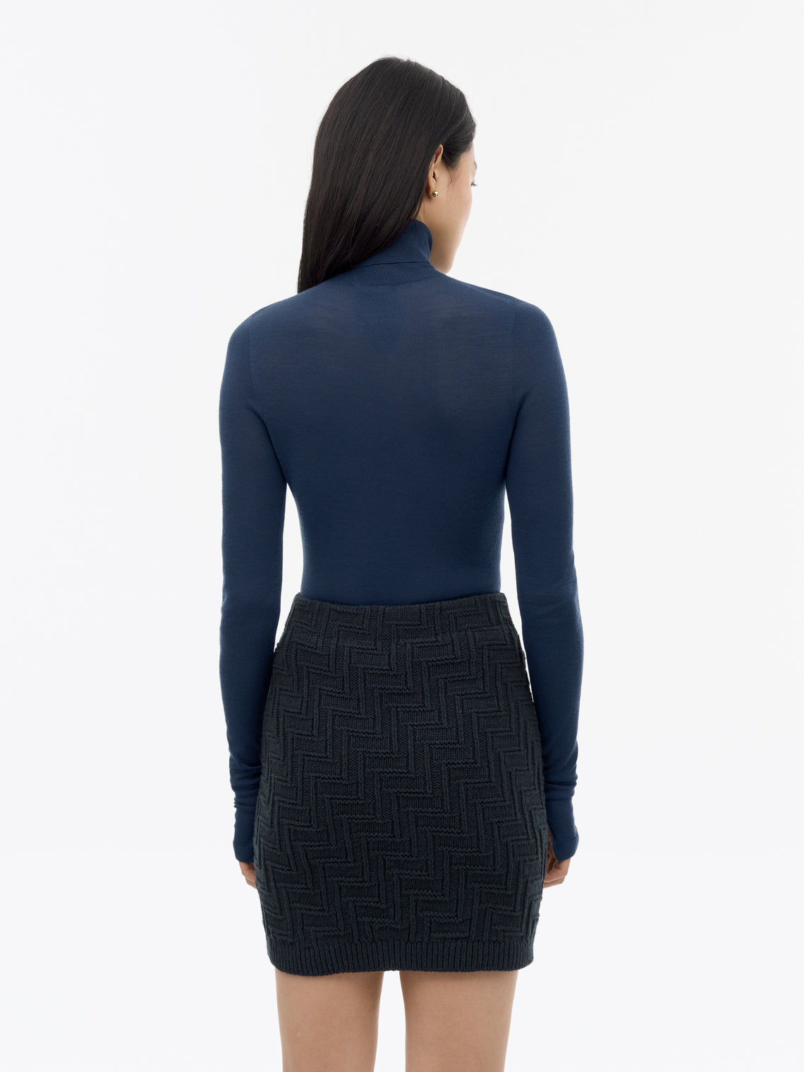Tiger of Sweden | Pull en maille 'Aminha' | Bleu acier
