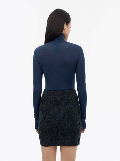 Tiger of Sweden | Pull en maille 'Aminha' | Bleu acier