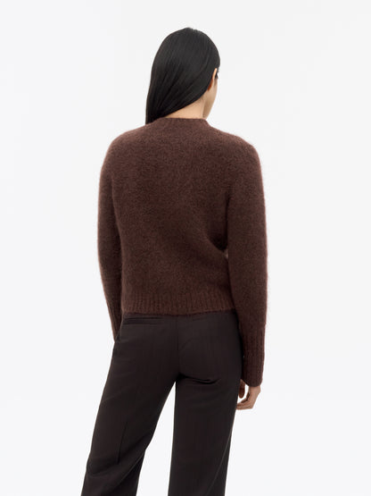 Tiger of Sweden | Cardigan en laine et mohair 'Leonie' | Bourgogne