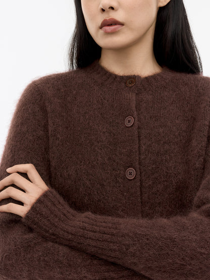 Tiger of Sweden | Cardigan en laine et mohair 'Leonie' | Bourgogne