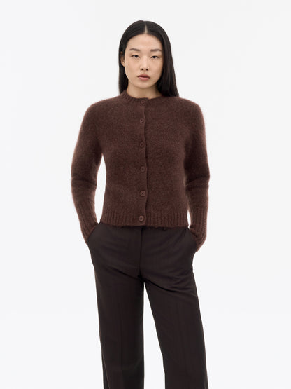 Tiger of Sweden | Cardigan en laine et mohair 'Leonie' | Bourgogne