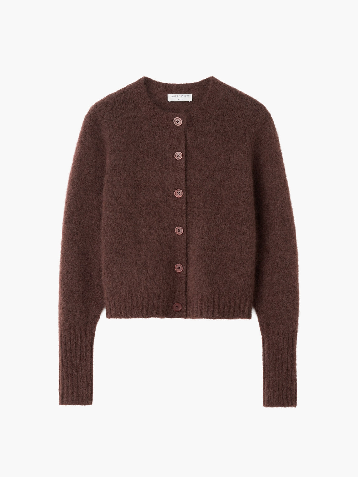 Tiger of Sweden | Cardigan en laine et mohair 'Leonie' | Bourgogne