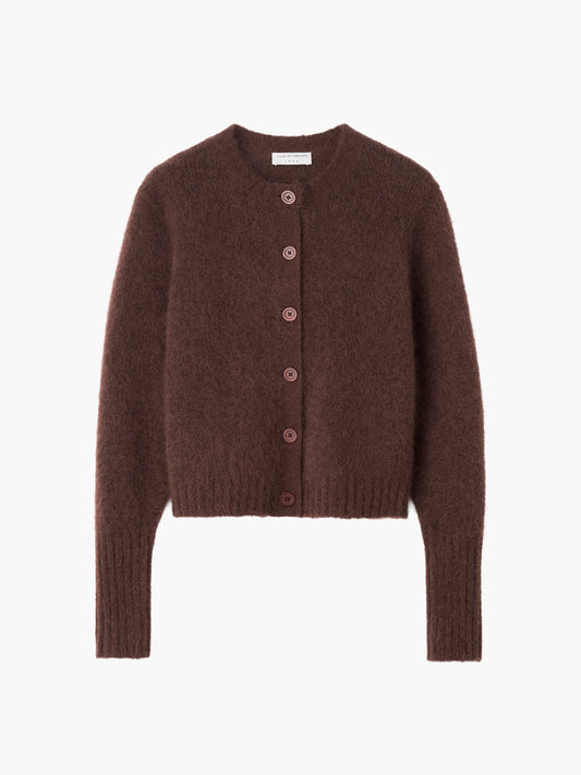 Tiger of Sweden | Cardigan en laine et mohair 'Leonie' | Bourgogne