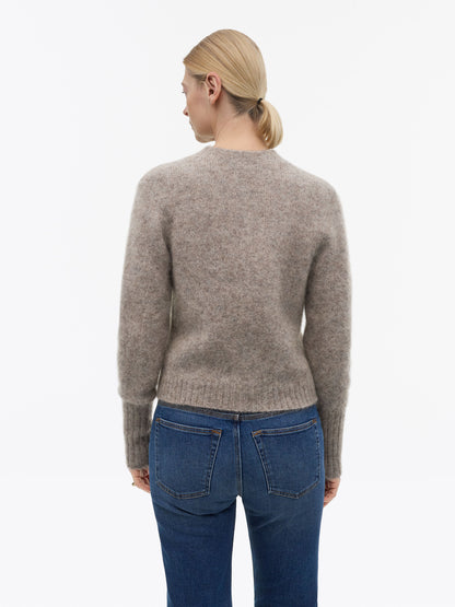 Tiger of Sweden | Cardigan en laine et mohair 'Leonie' | Gris Beige