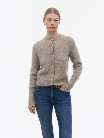 Tiger of Sweden | Cardigan en laine et mohair 'Leonie' | Gris Beige