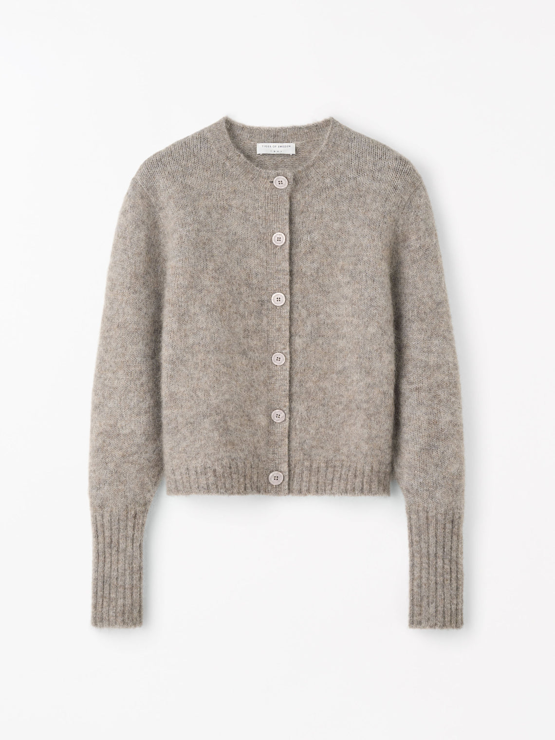 Tiger of Sweden | Cardigan en laine et mohair 'Leonie' | Gris Beige