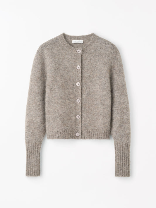Tiger of Sweden | Cardigan en laine et mohair 'Leonie' | Gris Beige