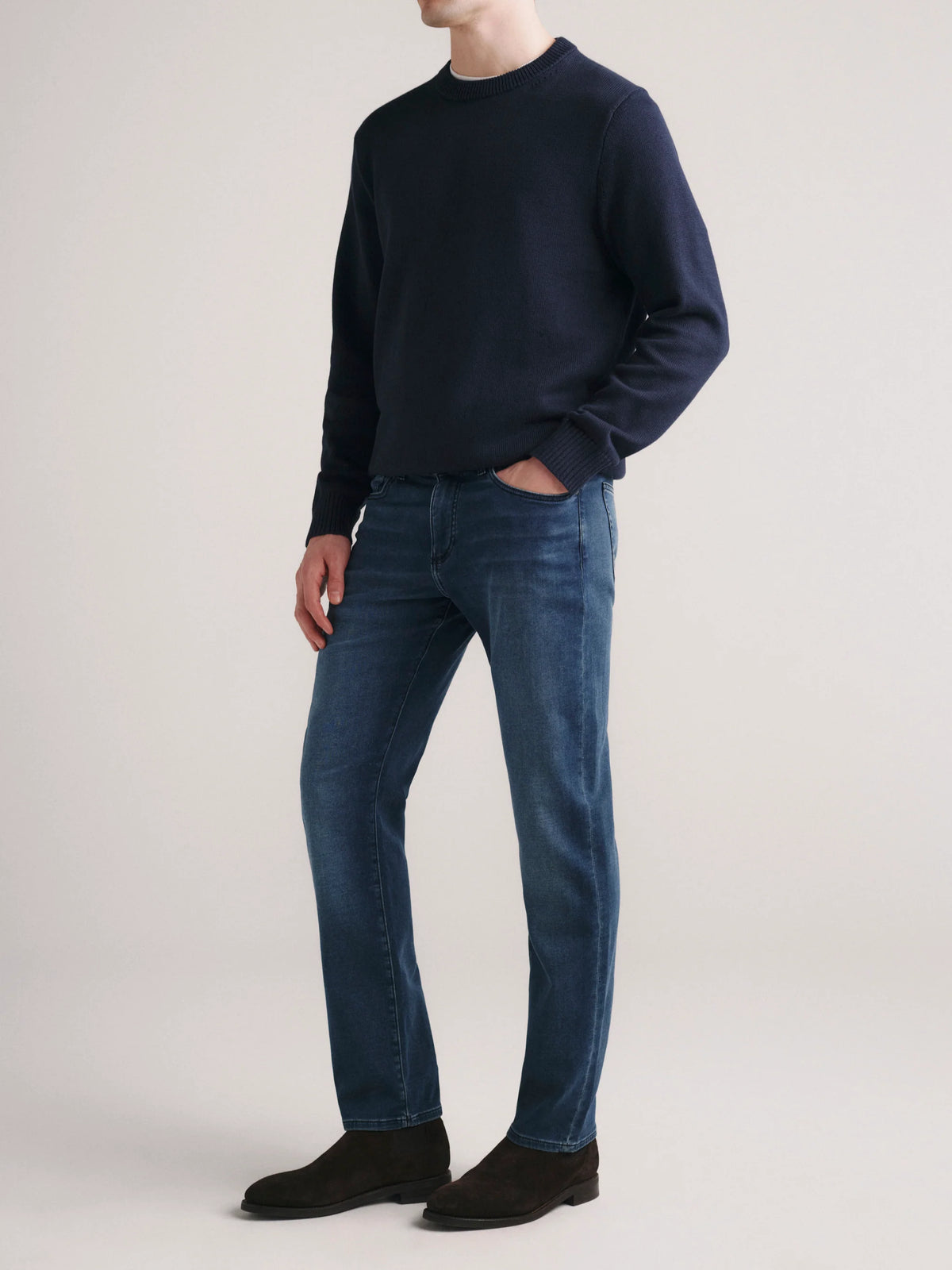 DL1961 | Le jean droit slim ''Russell'' - Chesapeake (indigo foncé)