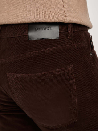 DL1961 | Pantalon slim velours côtelé "Nick" - Brun