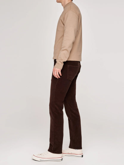 DL1961 | Pantalon slim velours côtelé "Nick" - Brun
