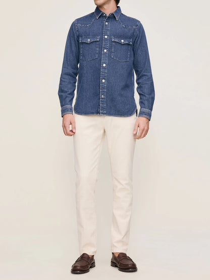 DL1961 | Pantalon slim velours côtelé "Nick" - Blé
