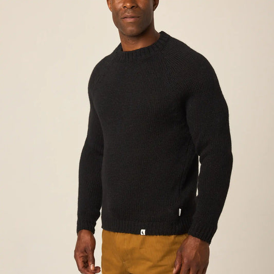 Peregrine | Pull en laine 'Bristol' - Noir