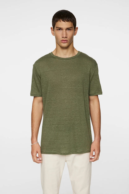 J.Lindeberg | T-shirt en lin “'Coma” - Olive
