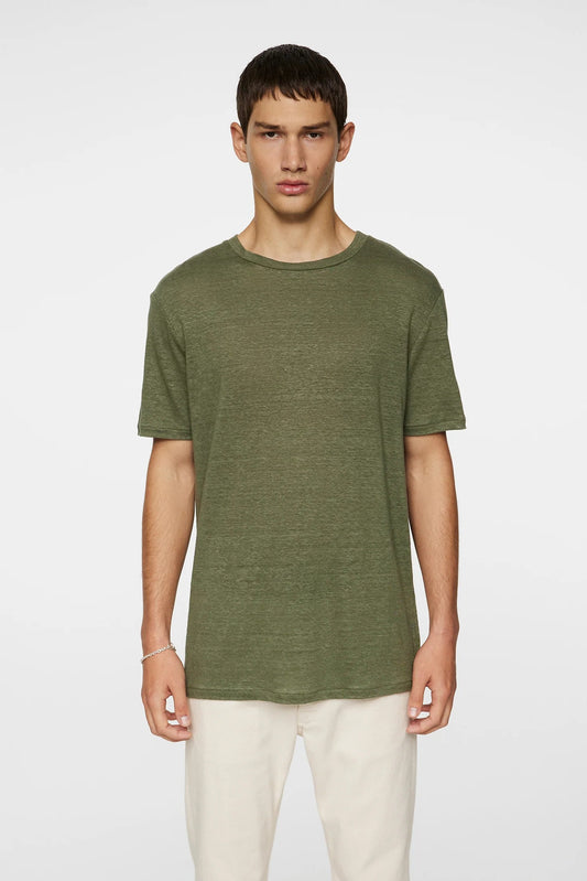 J.Lindeberg | T-shirt en lin “'Coma” - Olive