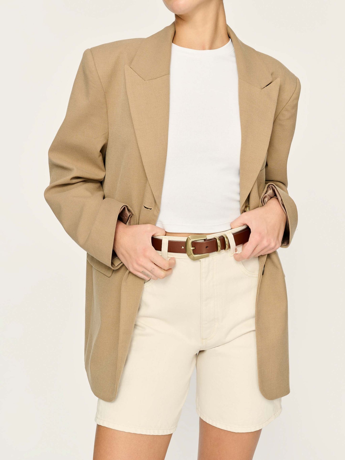 DL1961 | Le short ''Taylor'' High Rise - Couleur lin