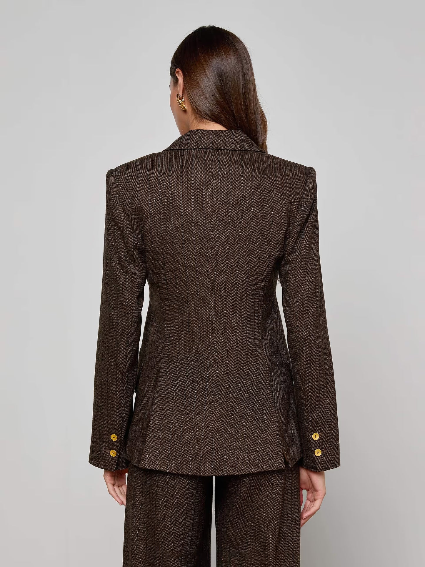 L'Agence | Veston  "CHAMBERLAIN"-Marron multicolore