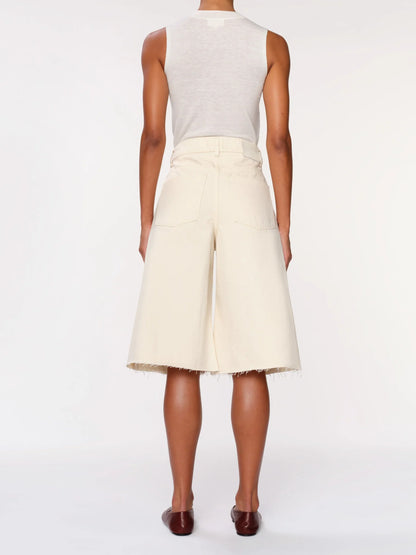 DL1961 |  Short taille haute en jean ''Lucila'' - Ecru 