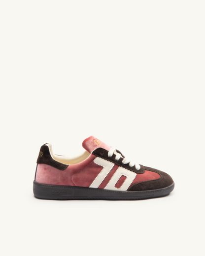Back 70 | Baskets en velour "Cloud" - Rosé