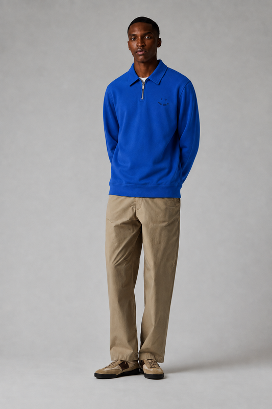 Paul smith | Sweat-shirt à demi-zip - Bleu cobalt
