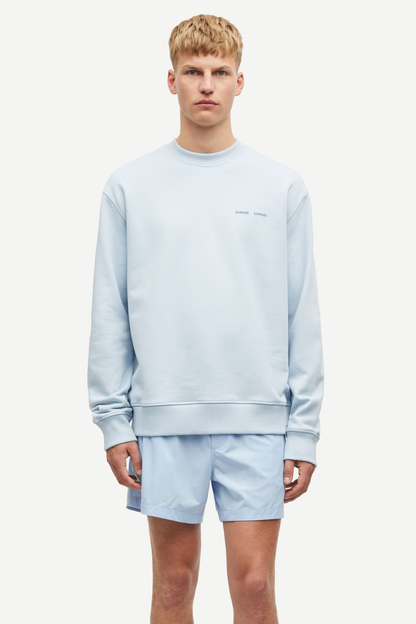 SAMSØE SAMSØE | Le sweat à col rond ''Norsbro'' - Bleu ciel