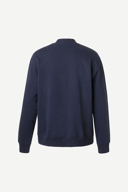 SAMSØE SAMSØE | Pull à col rond "Norsbro" - Bleu nuit