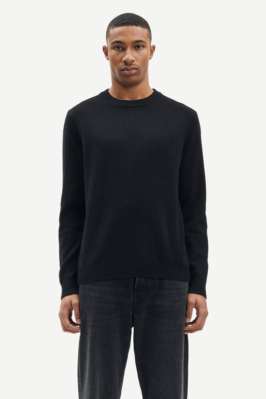 SAMSØE SAMSØE | Pull en laine "Isak" - Noir