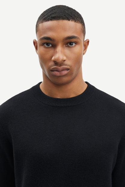 SAMSØE SAMSØE | Pull en laine "Isak" - Noir