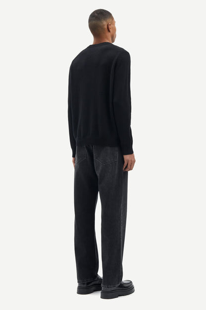 SAMSØE SAMSØE | Pull en laine "Isak" - Noir