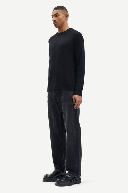 SAMSØE SAMSØE | Pull en laine "Isak" - Noir