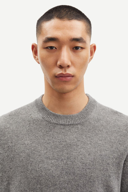 SAMSØE SAMSØE | Pull en laine "Isak" - Gris