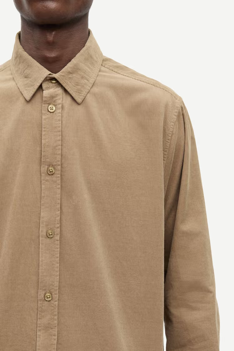 SAMSØE SAMSØE | Chemise en velours côtelé "Saliam NX" - Sable