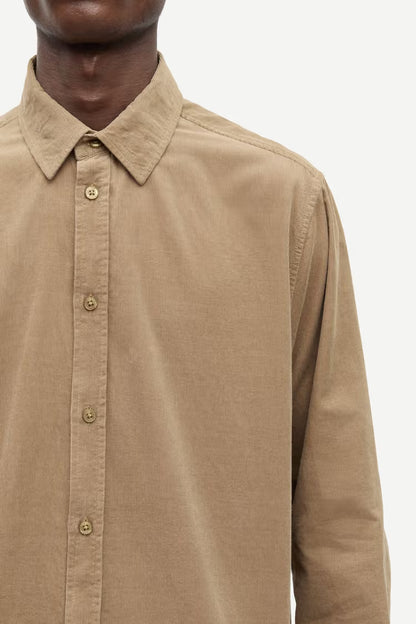 SAMSØE SAMSØE | Chemise en velours côtelé "Saliam NX" - Sable