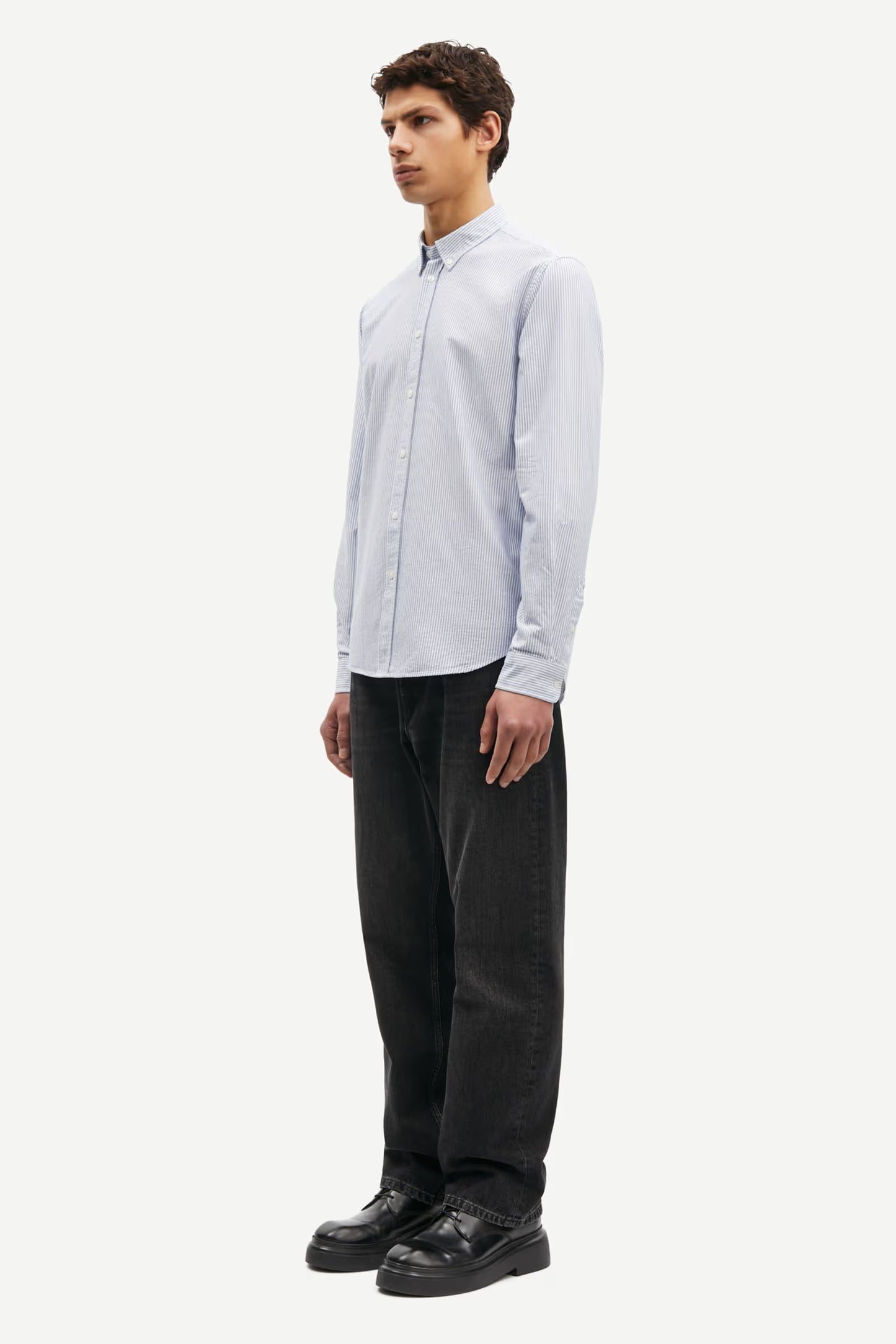 SAMSØE SAMSØE | Chemise "Saliam BX" - Oxford rayures étroites