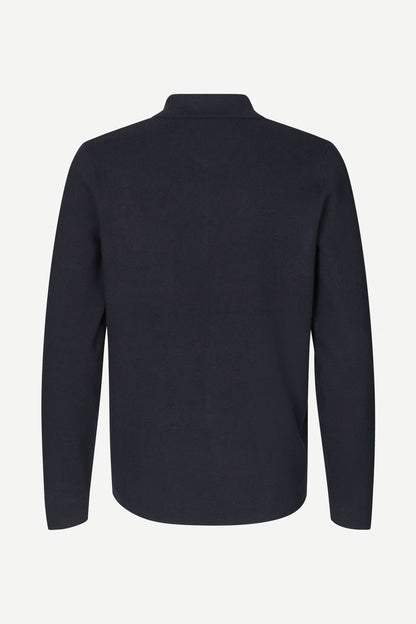 SAMSØE SAMSØE | Pull zip "Guna" - Bleu marine