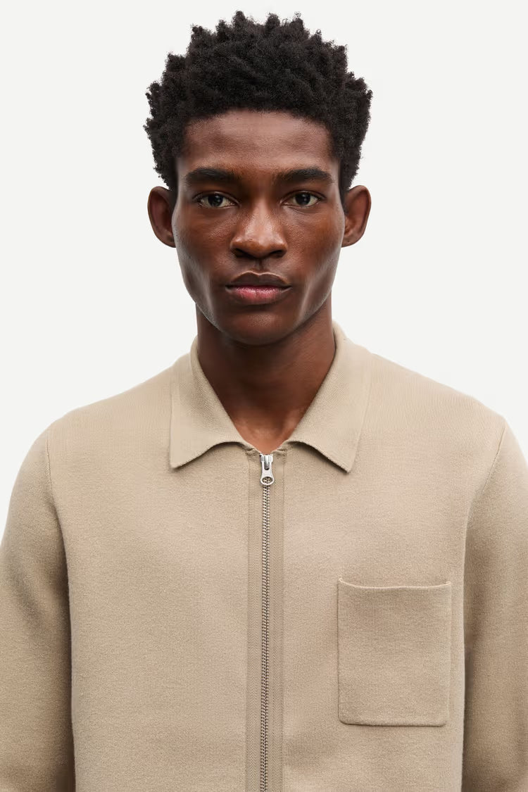 SAMSØE SAMSØE | Cardigan zippé "Guna X" - Beige