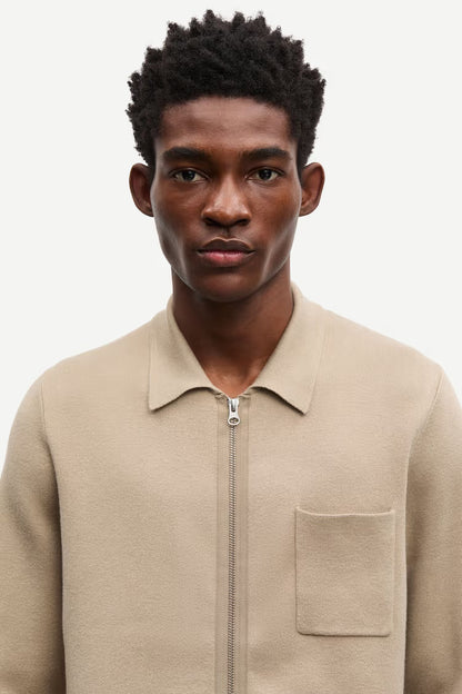 SAMSØE SAMSØE | Cardigan zippé "Guna X" - Beige