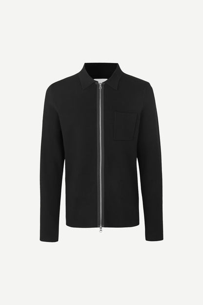 SAMSØE SAMSØE | Pull zip "Guna" - Noir