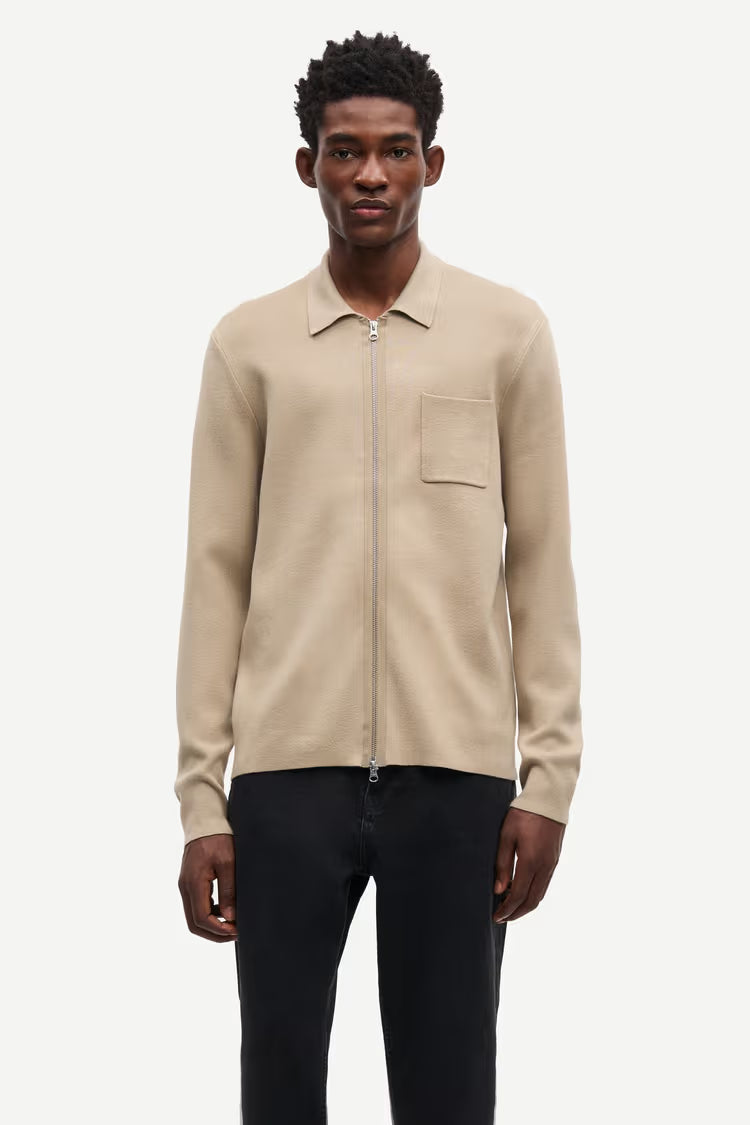 SAMSØE SAMSØE | Cardigan zippé "Guna X" - Beige