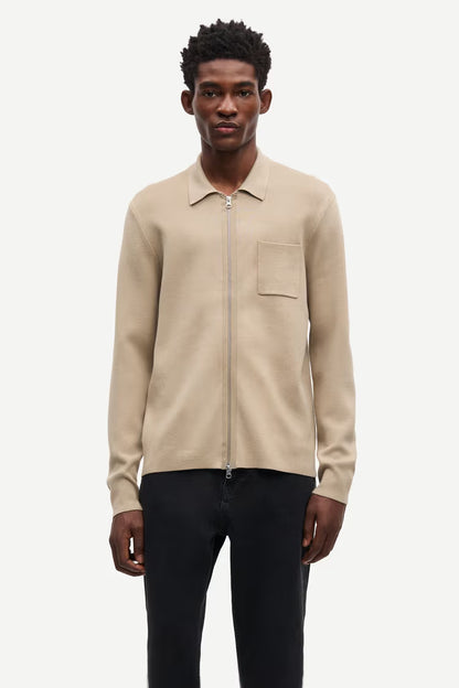 SAMSØE SAMSØE | Cardigan zippé "Guna X" - Beige
