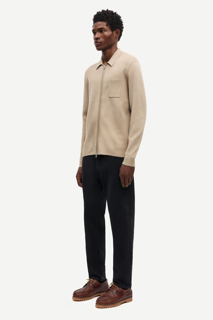 SAMSØE SAMSØE | Cardigan zippé "Guna X" - Beige